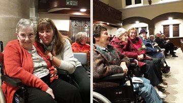 Bishop Auckland care home attends Remembrance band performance at local chu